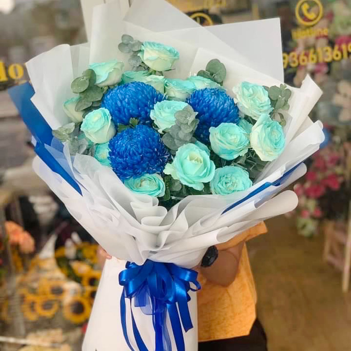 Mẫu Hoa Bó Joy Flowers