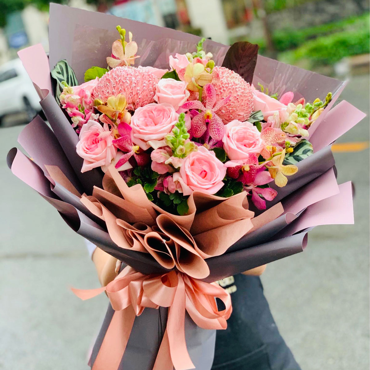 Mẫu Hoa Bó Joy Flowers