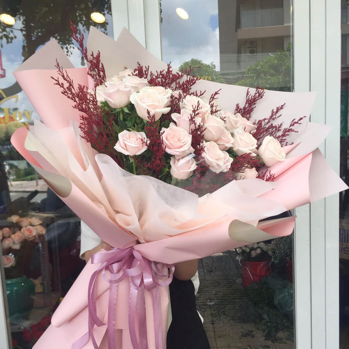 Mẫu Hoa Bó Joy Flowers
